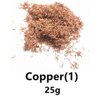25g 구리 부스러기 금속 부스러기/터링/필링/칩/먼지구리/황동/알루미늄/철, 01 Copper