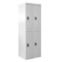 이지 2단 4인 철재 캐비넷 (사무실 철제 락커), 4인용락커 (그레이색상)