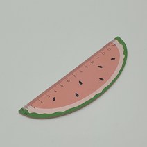 과일모양자 수박 디자인 15cm 자 모양자 방안자