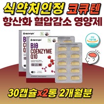 코엔자임Q10+비타민+셀린함유 피쉬콜라겐 히알루론산 식물성캡슐 혈압감소 항산화 순도높은 코큐텐 100mg 기억력개선 두뇌건강 혈행개선 유해산소억제 활력에너지 구아검 30캡슐x2통