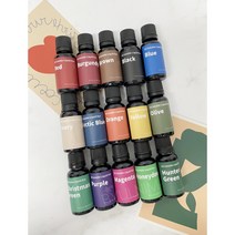 캔들용 고농축 지용성 액체 염료(색소) 15색 20ml (스포이드 포함), 버건디