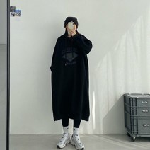 위위브렌 여성 빅사이즈 기모 롱 원피스