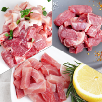 오늘잡은소 한돈 1+ 찌개 국거리 앞다리살 뒷다리살 사태살 500g (냉장), 앞다리살(300g), 찌개거리