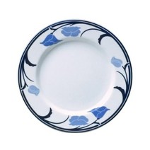 접시 DANSK 댄스크 티볼리 디너 플레이트 28cm 블루 전자 레인지오븐식세기 대응 TH080301BL, 샐러드 플레이트, 단품