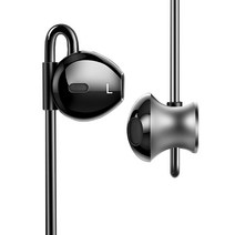 비켄 리트랙터블 케이블 이어폰 3.5mm 커넥터, Dark Gray, VE-609