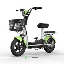 전기자전거 자전거선물 출퇴근 12Ah 배달 마실, 스탠다드 에디션-녹색【흑금 그래핀 14A 납축전지】약
