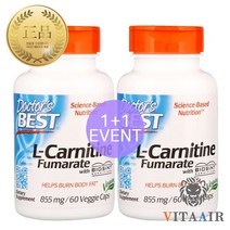 닥터스베스트 L-카르니틴 푸마르산염 855 mg 60캡슐 X2, 1+1(무료배송+할인가+사은품)