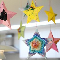 맘아트 DIY 입체별 만들기 4개(요술봉 전구 포함안됨), 단품