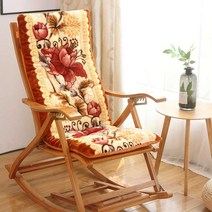 벤치의자방석 털융 눕는의자매트 겨울 두꺼운 비치체어 깔개긴 의자등나무 흔들의자 접이식의자 의자통 용나무 의자시트, C09-봄기운 쇠락 라셸 기모