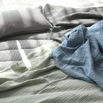 동광 스토리 Cotton 100% 3중 요루거즈 블랭킷, 네이비