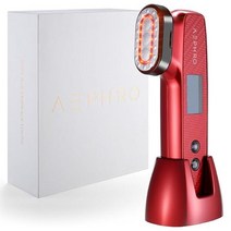AEPHRO 고주파 스킨 타이트닝 탄력관리 디바이스 6-in-1 안티에이징 케어 미세전류 페이셜디바이스 레드 라이트 주름 개선 피부재생 탄력, Red