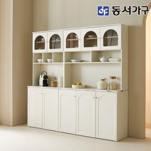 동서가구 소프 안나 주방수납장 1200 홈카페수납장 DNA134, 화이트+오크