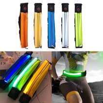 INBES 야간 스포츠용 LED 힙색 허리 러닝 벨트 포켓 파우치 방수 가방 자전거 마라톤 용품, 옐로우