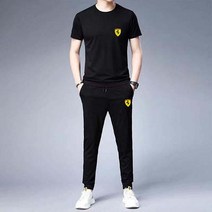 남자 트레이닝복 남성 헬스복 운동복 상의 캐주얼 정 반팔 티셔츠 바지 남 판 빅사이즈 레