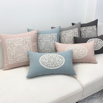 벨라 모티브 쿠션 예쁜 북유럽 인테리어 소파, 차콜(직사각)