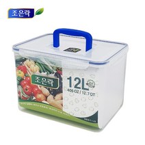 조은락 투명 밀폐용기 4L~12L 냉장고정리 반찬통 김치통