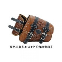 할리 883X48 삼각형 테두리 가방 새들백 사이드백 바이크 오토바이 리어백 탑박스 라이더 힙색 백팩 복고풍 방수 로커 스타일 style, 오른쪽에 1 병 가방