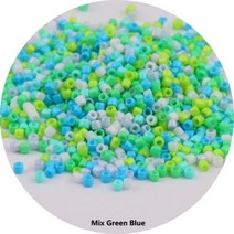 1000pcs 16mm 미유키 델리카 비즈 110 일본 유리 비드 유니폼 내마모성 불투명 솔리드 컬러 Seedbead 쥬얼리 제작 일본제품118883, 1.3x1.6mm 5g 1000pcs, Mix Green Blue