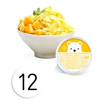 흥국 스노우빙홈 가정용 망고얼음140g 12개(전용기계별매), 망고얼음, 140g, 12개