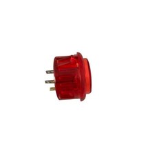마이너스몰딩 pvc 천정 바닥 마감재 5pcs 아케이드 푸시 버튼 스냅 24mm 30mm 투명 스위치 LED 조명 5V 12V, 11 30mm-red