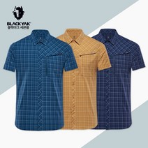 블랙야크 남성 시원한 카라 반팔 셔츠 M트레커2 셔츠 S 1BYYSM3006 캐쥬얼 신축성 좋은 여름 등산 아웃도어 반소매 남방