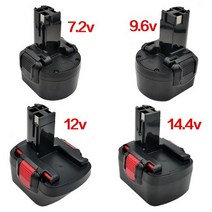 보쉬 배터리 호환 충전기 전동 공구 해머 7.2v9.6v12v14.4v 핸드헬드 GSR12-2 충전기 GSR9.6-2 적용, 9.6v 2.0Ah (2000밀리암페어)개
