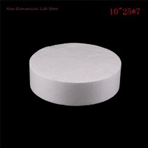 생크림 클레이 모형 케이크 최고의 판매 1 피스 4/6/8/10 인치 라운드 스티로폼 폼 더미 슈가크래프트 꽃 장식 패트리스 모델 폼폼, 02 25x7