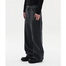 DNSR 웨이브 드롭 데님 블랙 wave drop denim black