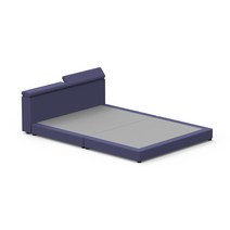 베드진 모던스웨이드 침대 프레임 라지킹(LK) 블루
