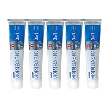 2080 베이직 충치케어 대용량 벌크형 업소용 치약 150g, 5개