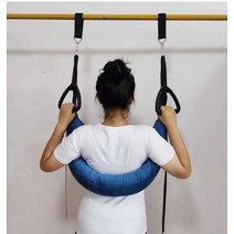 철봉 허리견인벨트 스트레칭 척추 보호, 견인 벨트 + 손잡이