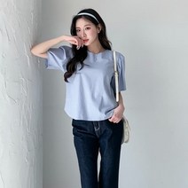 바보사랑 여성 여름 페트리 린넨 퍼프 반팔 블라우스 .디작소