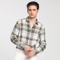 닥스 남성용 케어 라지체크 LEGGIUNO 레귤러핏 셔츠 DIS1SHCL133E1