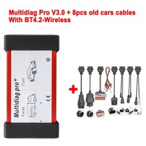 자동차 오토바이 수리 도구 multidiag pro+ v3.0 2020.23 with nec relays free keygen for car truck odb2 스캐너 자동 2, 협력사, 자동차 케이블이 있는 빨간색