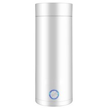 주방용 가전 400ML 전기 주전자 휴대용 열 컵 차 커피 여행 끓는 물 따뜻한 스마트 주방 유지, 01 white