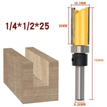 산업용 탄소강 생크 직경 라우터 비트 헤드 커터 6.35mm 나무 아크릴 파티클 보드용, 02 25mm