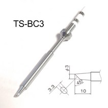 TS100 납땜 인두 팁 무연 교체 팁 전기 납땜 인두 팁의 다양한 모델 K KU I D24 BC2 C4 BC3 C1 ILS, TS-BC3 팁