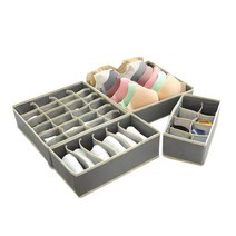 4종 세트 양말속옷 정리함 다기능 속옷 보관함 서랍장 정리함, 핑크