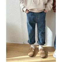 재주소년 히트웜데님 유아 주니어청바지 겨울 기모 바지 남여공용 아동복 얼집코디