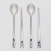 한국도자기리빙 매화 칠보 예단 은수저(), 1벌(남성)