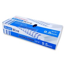 오피스존 제본용 와이어링 34홀 9.5mm 100개입 흑색, 단품