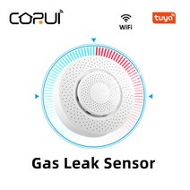 연기검지기 화재경보기 연기센서 일산화탄소중독 연기검지기 CO경고감지기CORUI-WIFI Tuya 가스 누출 센서, 한개옵션0, 한개옵션0
