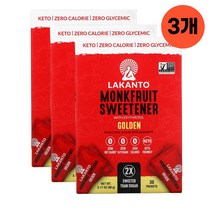라칸토 몽크프루트 30개입 3팩 설탕 대체 감미료 에리스리톨 나한과 휴대용 개별포장