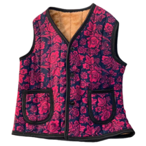 트레이드미 꽃무늬 융털 방한 조끼 1+1