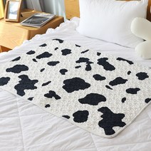 생리방수패드 생리 이불 패밀리 침대 이불 패드 추동 털털 미끄럼 방지 이모 월경 매트리스 대 옆샘 방지 학생 여숙사 물세탁 가능, 01 70*100cm, 08 우유주름（보아）