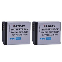 파나소닉 750mAh DMW-BLH7 BLH7 DMW-BLH7PP DMW-BLH7E Lumix DMC-GM5 DMC-GF7 DMC-GF8용 C형 배터리 LED USB 충전기, 2개