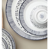 한국도자기 레트로블루 2인홈세트 10p, free