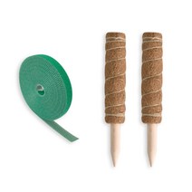 필플랜트 수태봉 식물지지대 연결형 30cm 2p + 원예용벨크로 5m 1p, 1세트