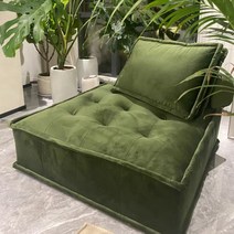 정사각형 소파 1인용 패브릭 엔틱 침대형 스윙 테이블, 65x65x34cm, T