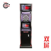 전자다트 다트게임 대형 Yulong 전자 다트 보드 실내 게임 안전 바 소프트 시팅 머신 홈 세트, [01] 블랙 스탠다드 에디션 X20203